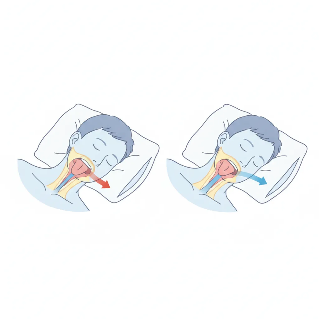 Comparaison entre le sommeil sur le dos et le sommeil sur le côté pour réduire le ronflement