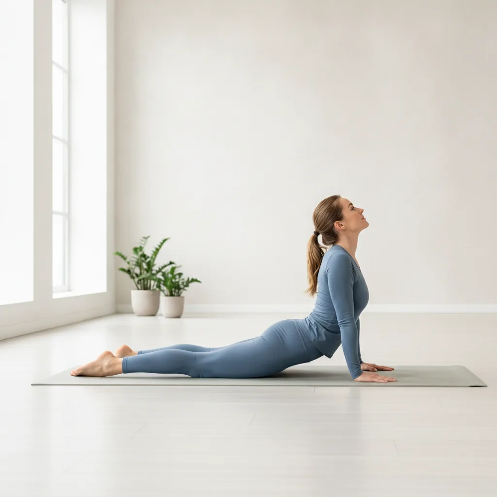 Une personne étire doucement son dos au sol pour prolonger la détente après un massage