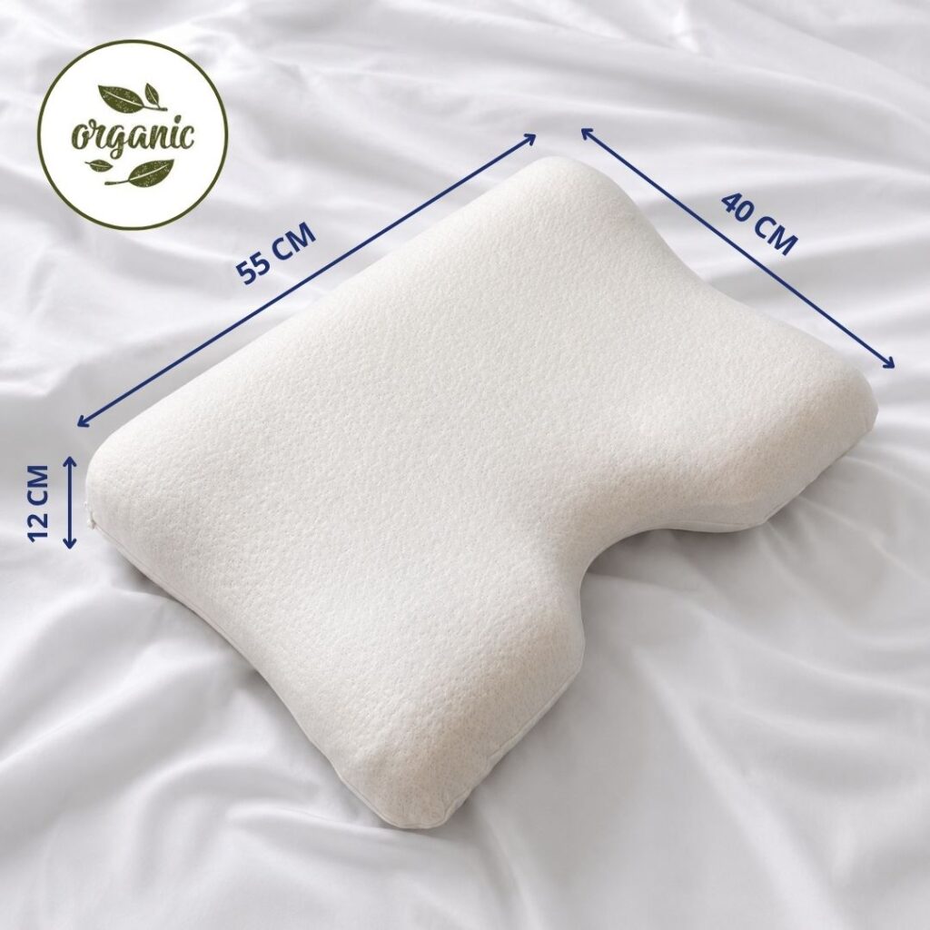 Housse lavable en coton biologique de l'oreiller Memory