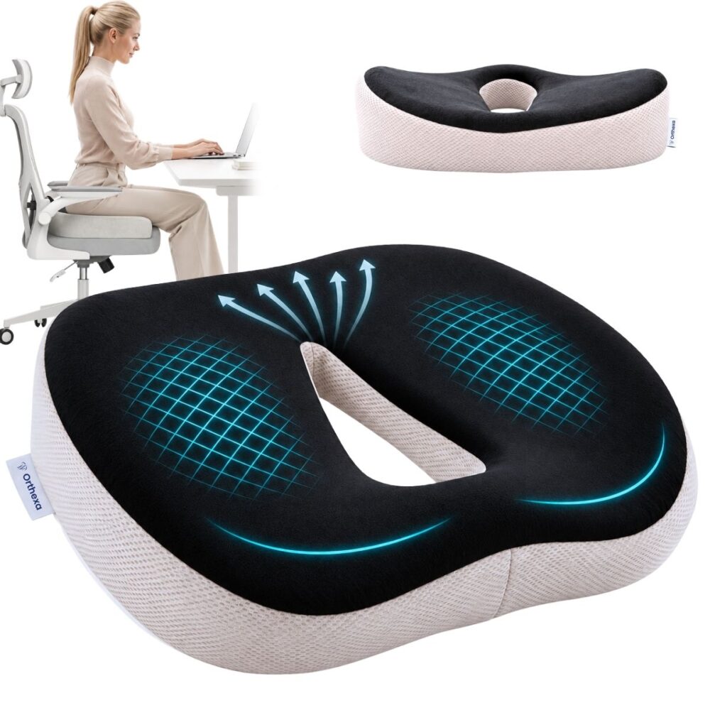 Coussin d’assise orthopédique ComfortSit en mousse à mémoire de forme Coussin d’assise orthopédique ComfortSit en mousse à mémoire de forme