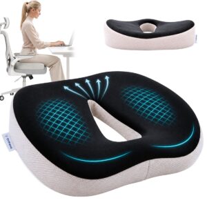Coussin d’assise orthopédique ComfortSit en mousse à mémoire de forme